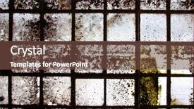  Presentation with stained glass - Beautiful PPT layouts featuring old grunge window backdrop and a tawny brown colored foreground