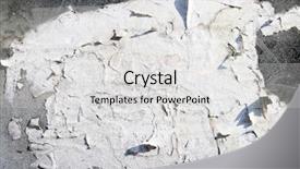  Presentation with poster - Presentation theme enhanced with old grungy paper on wall background and a light gray colored foreground