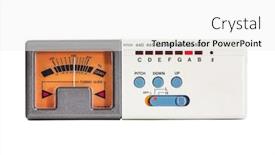  Presentation with guitar - Slides consisting of old guitar tuner isolated with clipping path background and a white colored foreground