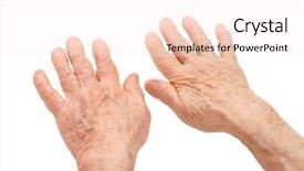  Presentation with old photographs black and white - Audience pleasing PPT layouts consisting of old hands on a white backdrop and a sky blue colored foreground