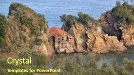  Presentation with mount kinabalu - Amazing slide deck having old hermitage on mount athos backdrop and a tawny brown colored foreground