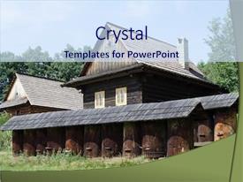 Powerpoint Graphics/animation An Old Historic Houses In Museum Roznov Skansen PPT Template ...