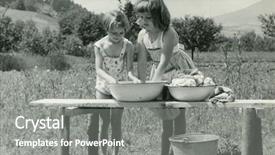 Presentation with fifties - Amazing theme having old history - vintage photo of children doing backdrop and a gray colored foreground