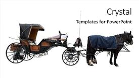  Presentation with coach - Slide deck enhanced with old horse coach ready background and a white colored foreground