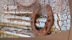  Presentation with old map aged world vintage - Colorful slide deck enhanced with shoe on vintage wooden door backdrop and a violet colored foreground