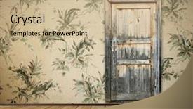  Presentation with old house - Amazing presentation having old house - vintage interior with door backdrop and a coral colored foreground