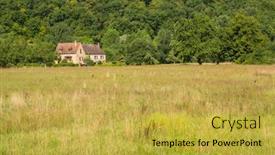  Presentation with old house - Slide deck enhanced with old-house-around-castelnaud-la background and a yellow colored foreground