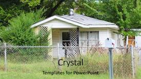  Presentation with old house - Theme enhanced with old house background and a mint green colored foreground