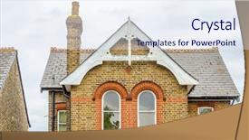  Presentation with old house - Amazing presentation having old house backdrop and a sky blue colored foreground