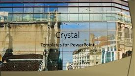  Presentation with building houses - Beautiful theme featuring old-houses-reflected-in-modern backdrop and a coral colored foreground