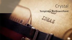  Presentation with ideas - Colorful presentation theme enhanced with old-ideas-phrase-written backdrop and a lemonade colored foreground