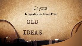  Presentation with ideas - Presentation theme having old-ideas-phrase-written background and a coral colored foreground