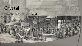  Presentation with noel - Beautiful PPT theme featuring l'illustration journal universel paris backdrop and a light gray colored foreground