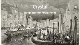  Presentation with painting old - Slide deck featuring old illustration of daniele manin' background and a gray colored foreground