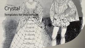  Presentation with masquerade ball - Slides featuring l'illustration jounrnal universel paris background and a light gray colored foreground