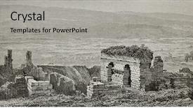  Presentation with old - Amazing slides having old illustration of ephesus gymnasium backdrop and a light gray colored foreground