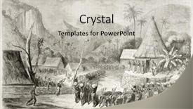  Presentation with tour - PPT layouts featuring old illustration of fiji islands background and a light gray colored foreground