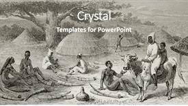  Presentation with old - Cool new theme with old illustration of ivory traders backdrop and a  colored foreground