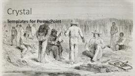  Presentation with old men - Audience pleasing theme consisting of old illustration of men talking near the river created by riou published on le tour du monde paris 1864 backdrop and a light gray colored foreground