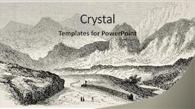  Presentation with journal - Amazing PPT theme having old illustration of mont cenis railroad at le vernay alpine locality of savoy rhone-alpes region france created by de bar published on l'illustration journal universel paris 1868 backdrop and a light gray colored foreground