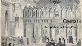  Presentation with orthodox - Audience pleasing presentation consisting of oriental rite orthodox church backdrop and a light gray colored foreground