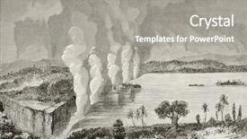  Presentation with eau - Slide deck consisting of old illustration of victoria falls background and a gray colored foreground
