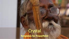  Presentation with old india - Cool new slides with old indian man in varanasi backdrop and a tawny brown colored foreground