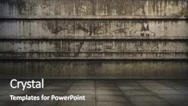  Presentation with metallic - Colorful PPT theme enhanced with old industrial - grunge metallic interior urban background backdrop and a dark gray colored foreground