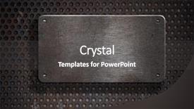  Presentation with brushed metal plate reflected - Amazing presentation design having old industrial - grunge rusty metal plate backdrop and a dark gray colored foreground