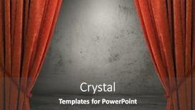  Presentation with curtains - Audience pleasing presentation consisting of old-interior-with-red-curtains backdrop and a dark gray colored foreground