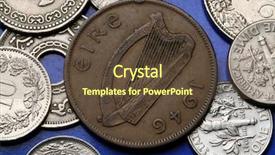  Presentation with celtic - Beautiful PPT theme featuring old irish one penny backdrop and a tawny brown colored foreground