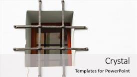  Presentation with metal - Amazing presentation theme having old jail - window with metal bars backdrop and a white colored foreground