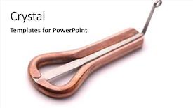  Presentation with jaw - Presentation design consisting of old jaw harp isolated background and a white colored foreground