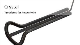  Presentation with jaw - Beautiful presentation theme featuring old jaw harp isolated backdrop and a white colored foreground