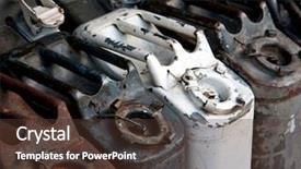  Presentation with old - PPT layouts enhanced with old jerry cans background and a tawny brown colored foreground