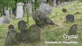  Presentation with old jewish cemetery - Presentation theme having old jewish cemetery europe czech background and a violet colored foreground