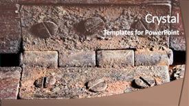  Presentation with joint - Presentation theme featuring old joint nail to wooden background and a tawny brown colored foreground