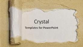  Presentation with paper - PPT theme consisting of old journals - ripped paper background background and a light gray colored foreground