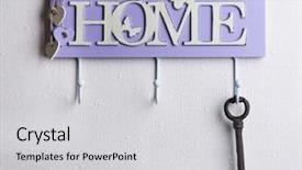  Presentation with light hanging - Slide deck consisting of old key hanging from hook background and a light gray colored foreground