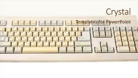  Presentation with old big bike on white - Cool new PPT layouts with old keyboard isolated on white backdrop and a lemonade colored foreground