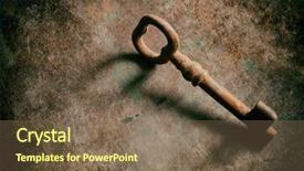  Presentation with old metal sheet roof texture - Presentation design consisting of old keys on metal texture background and a violet colored foreground