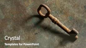  Presentation with keys - PPT layouts having old keys on metal texture background and a gray colored foreground