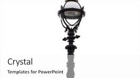  Presentation with old london - Cool new PPT theme with old lamp post in london backdrop and a white colored foreground