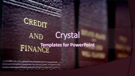  Presentation with law books - Beautiful PPT theme featuring old leather law books backdrop and a tawny brown colored foreground