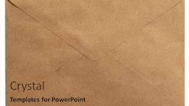  Presentation with old letter - Theme featuring old-letter-envelope-isolated background and a coral colored foreground