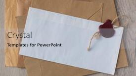  Presentation with old letter - Theme with old-letter-envelope-with-wax background and a lemonade colored foreground