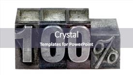  Presentation with blocks - Beautiful presentation design featuring old letterpress printing blocks backdrop and a gray colored foreground