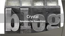  Presentation with blog - Amazing theme having old letterpress printing blocks backdrop and a dark gray colored foreground