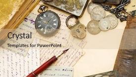  Presentation with old paper ink - Cool new PPT layouts with constraints - stress response - blue alarm backdrop and a light blue colored foreground