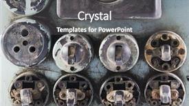  Presentation with switches - PPT layouts consisting of old light-switches and sockets background and a  colored foreground